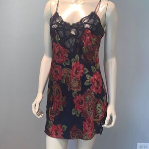 Vintage Victorias Secret Gold Label Satin Slip Dress Nightie Size Medium